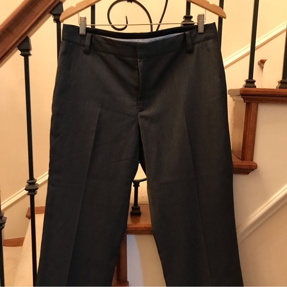 Banana Republic Martin Fit Gray Cuff Cropped Pants 12 - Picture 3 of 10